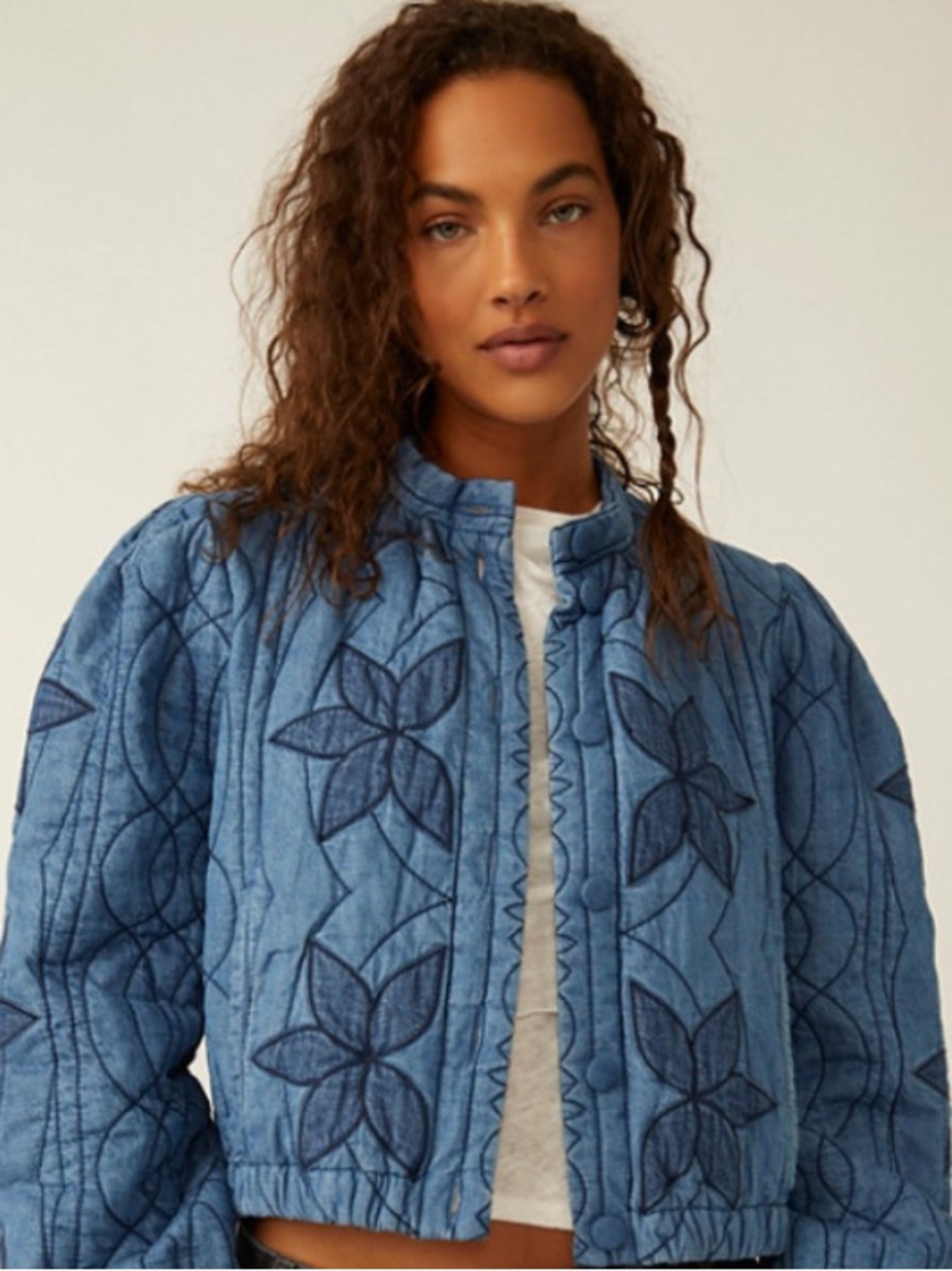 Free People Quinn Quilted Jacket Size M